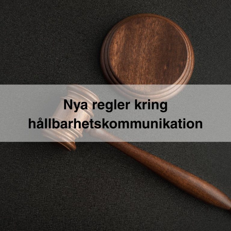 Ny marknadsföringskod från 1 januari